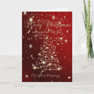 Merry Christmas,Christmas Trees ,Stars,Company Holiday Card