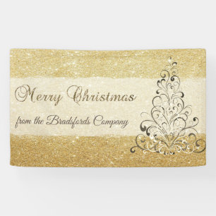 Merry Christmas ,ChristmasTree,Glittery,Company Banner