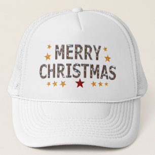 Merry Christmas Chrome Trucker Hat