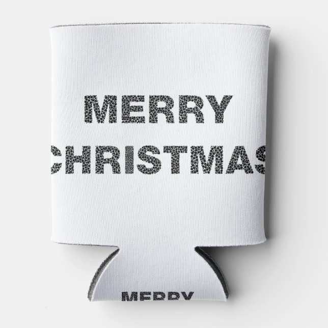 Merry Christmas Circles 4 Can Cooler (Front)