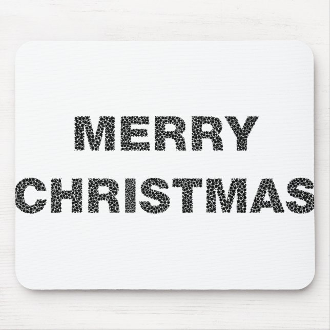 Merry Christmas Circles 4 Mouse Mat (Front)