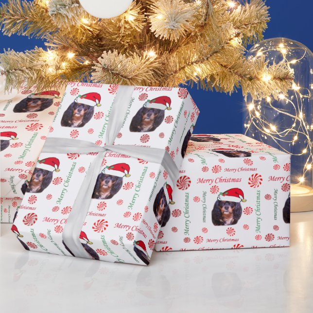 Merry Christmas CKCS Santa Wrapping Paper (Holidays)