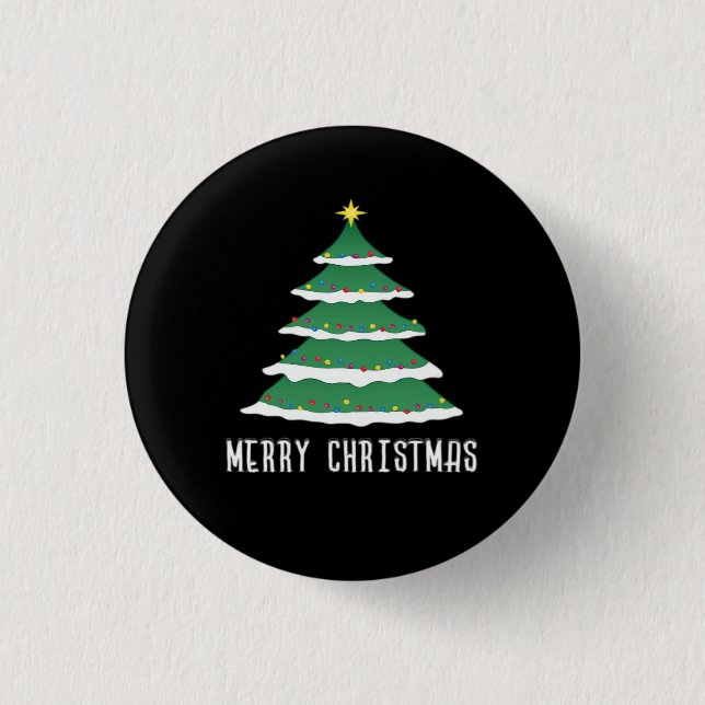 Merry Christmas Classic 3 Cm Round Badge (Front)