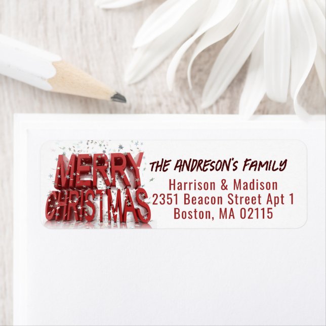 Merry Christmas Classic Cherry Red (Insitu)