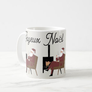 Merry Christmas Classic Coffee Mug Santa Claus Fir