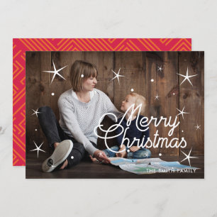 Merry Christmas Classic Family Photo Holiday Card