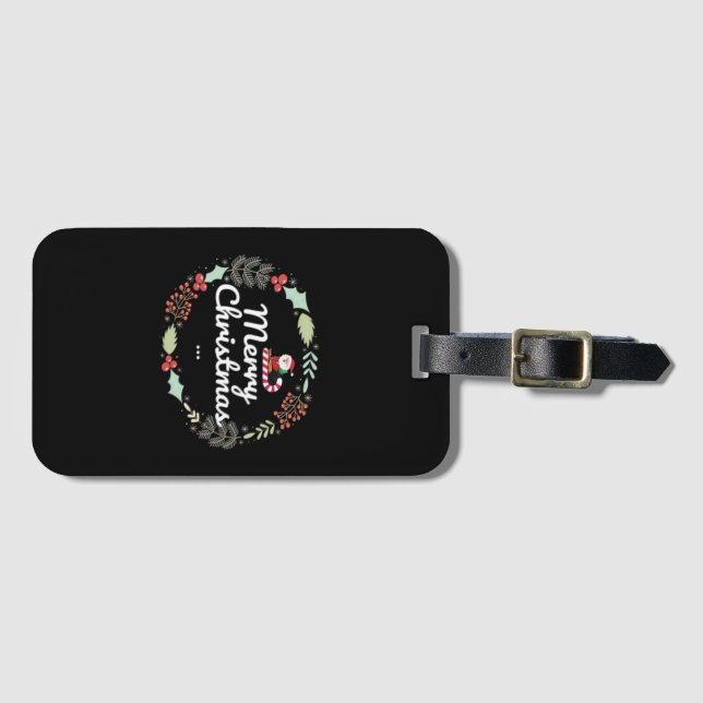 Merry christmas Classic Luggage Tag (Front Horizontal)