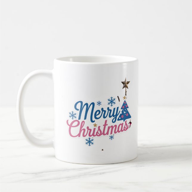 Merry Christmas Classic Men's Basic Coffee Mug (Left)