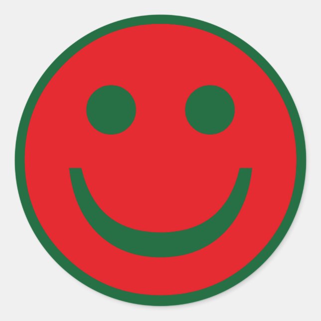 Merry Christmas Classic Round Sticker (Front)