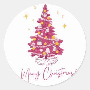 Merry Christmas   Classic Round Sticker