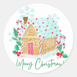 Merry Christmas   Classic Round Sticker