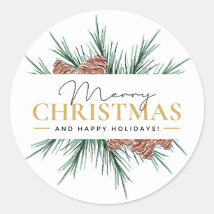 Merry Christmas! Classic Round Sticker
