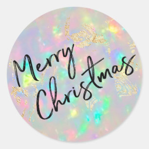Merry Christmas  Classic Round Sticker