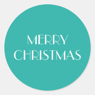 MERRY CHRISTMAS! CLASSIC ROUND STICKER
