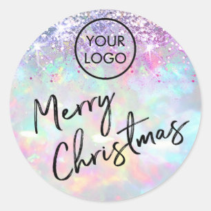 Merry Christmas Classic Round Sticker