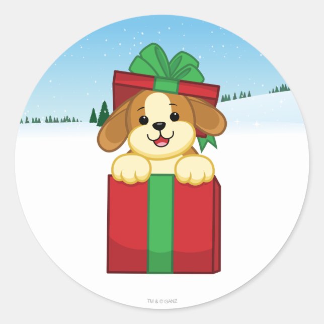 Merry Christmas! Classic Round Sticker (Front)