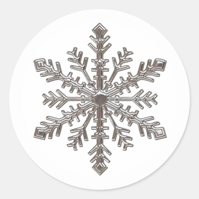 MERRY CHRISTMAS  CLASSIC ROUND STICKER (Front)