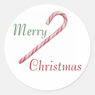 Merry Christmas Classic Round Sticker