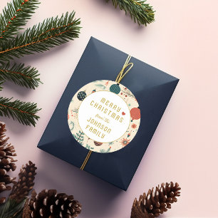 Merry Christmas!    Classic Round Sticker