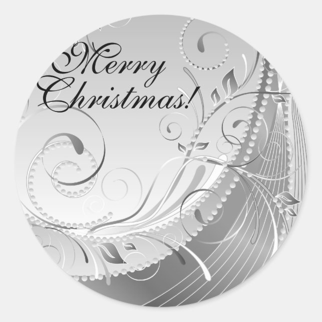 Merry Christmas! Classic Round Sticker (Front)