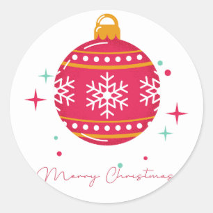 Merry Christmas    Classic Round Sticker