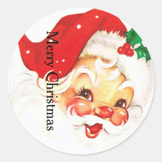 Merry Christmas Classic Round Sticker