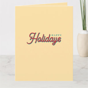 Merry Christmas Classical Unique Minimalist Plain Card