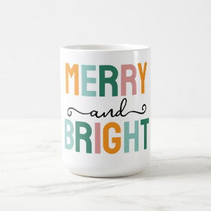Merry Christmas Classical Unique Minimalist Plain Coffee Mug