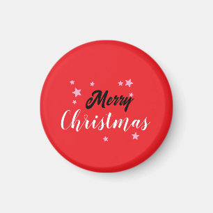 Merry Christmas Classical Unique Minimalist Plain Magnet