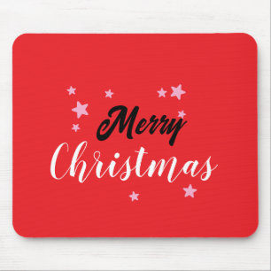 Merry Christmas Classical Unique Minimalist Plain Mouse Mat