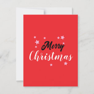 Merry Christmas Classical Unique Minimalist Plain Postcard