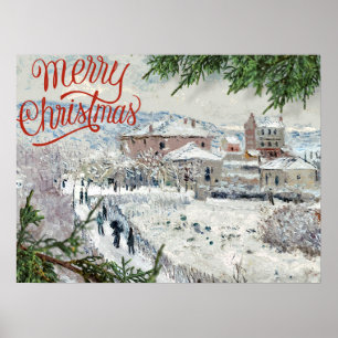 Merry Christmas. Claude Monet Poster