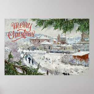 Merry Christmas. Claude Monet Poster