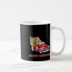 Merry Christmas Clic Red Truck Tree Family Xmas Coffee Mug