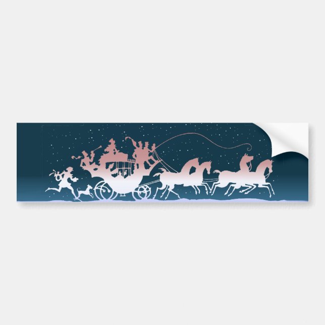MERRY CHRISTMAS COACH by SHARON SHARPE Bumper Sticker (Front)