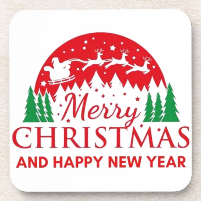 Merry Christmas  Coaster (Front)