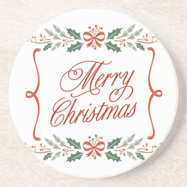 Merry Christmas Coaster (Front)