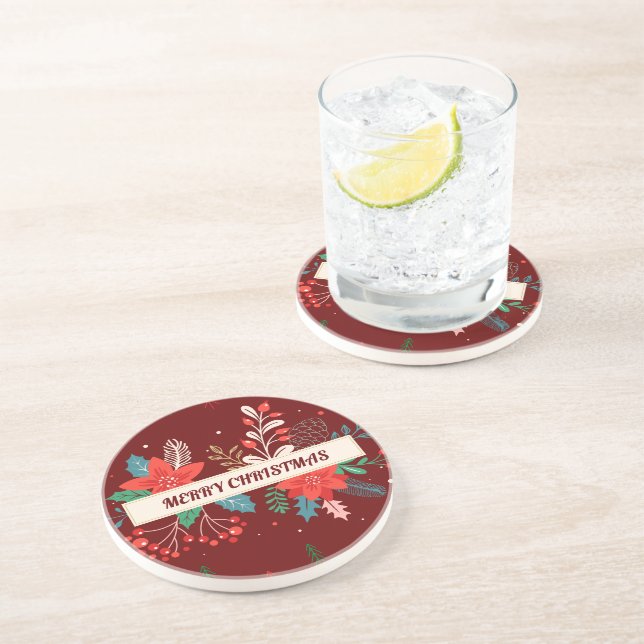 Merry Christmas  Coaster (Side)
