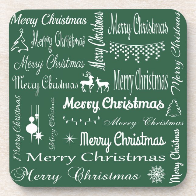 Merry Christmas Coaster (Front)