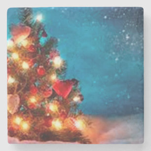 Merry christmas _coaster stone coaster