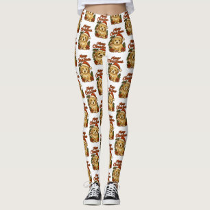 Merry Christmas Cockapoo Design Leggings