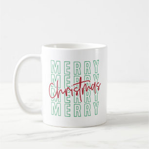 Merry Christmas Coffee Festive Holiday Coffee Mug
