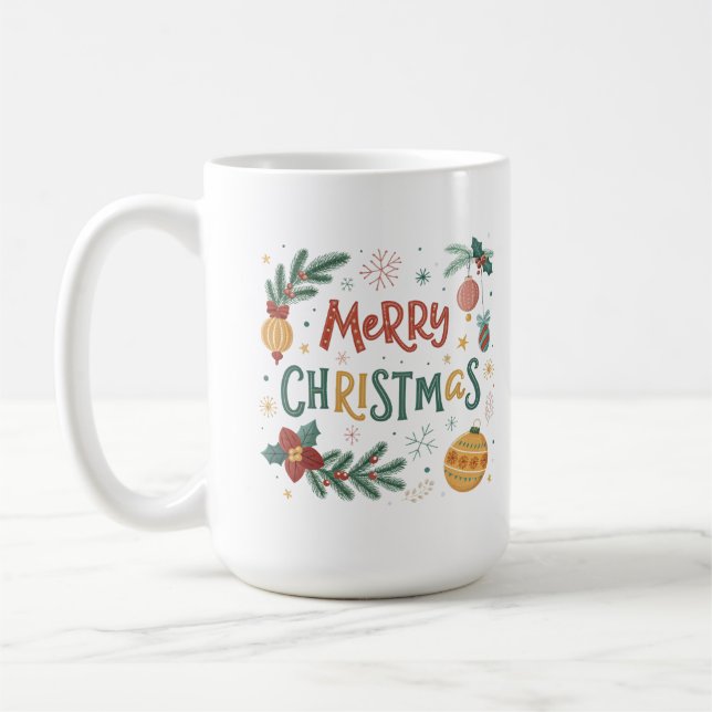 Merry Christmas  Coffee Mug (Left)