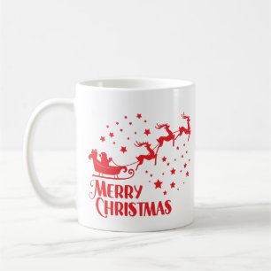 Merry Christmas Coffee Mug – Festive Red Design