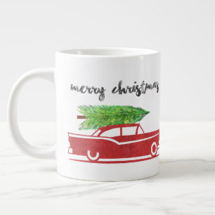 Merry Christmas Coffee Mug Retro