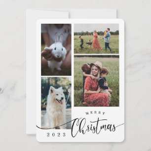 Merry Christmas  collage 4 Photo  Holiday Card