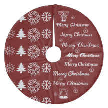 Merry Christmas Collage Dark Red Silver Grey