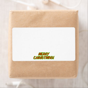 Merry Christmas! colour shipping labels