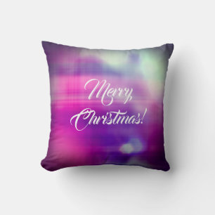 Merry Christmas Colourful Design Texture Cushion