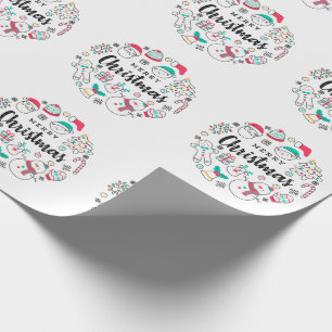 Merry Christmas colourful drawing Wrapping Paper